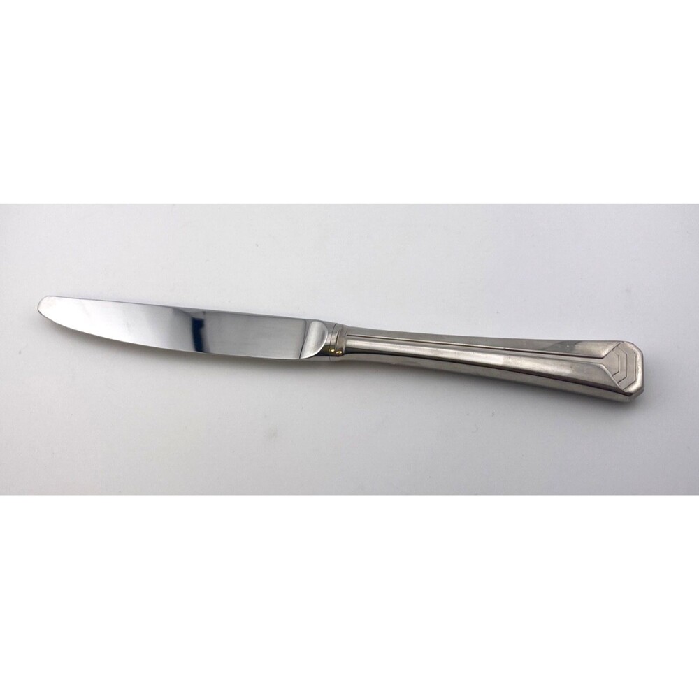 CHRISTOFLE Acier Butter Dinner Knife Stainless Flatware Silverware FRANCE Glossy